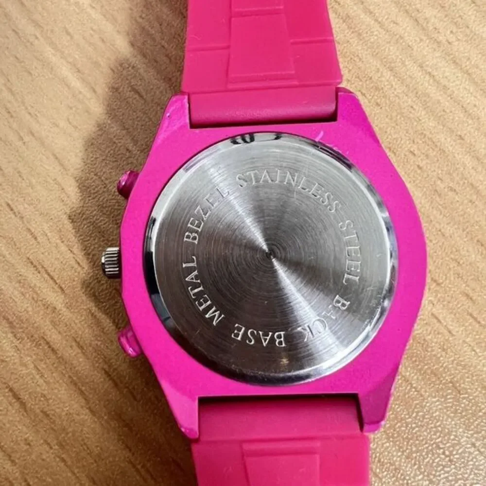 SOPHIE Women's Wristwatch Pink/White‎ Silicone Band Japan Movt Rhinestones